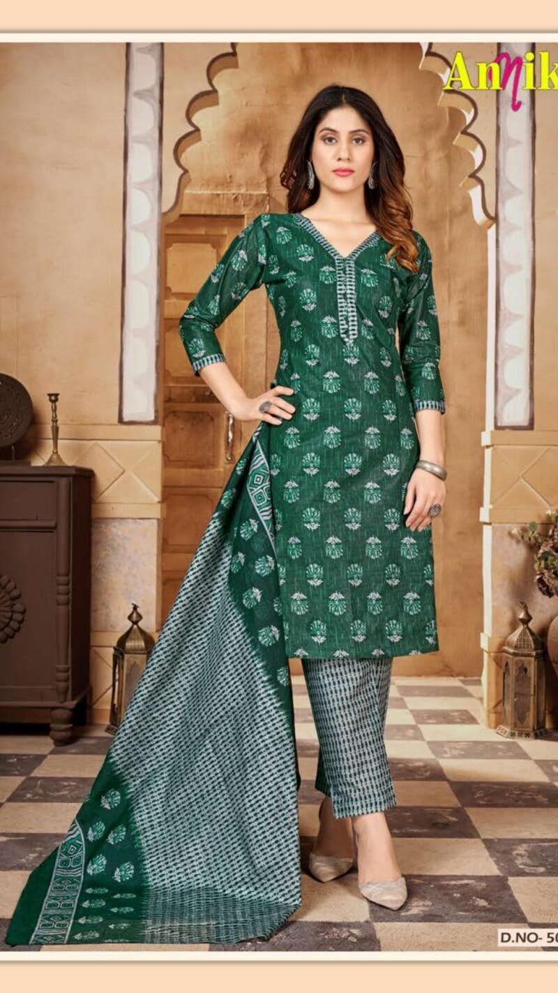 Annika Vol 5 Ganesha Wholesale Cotton Dress Material