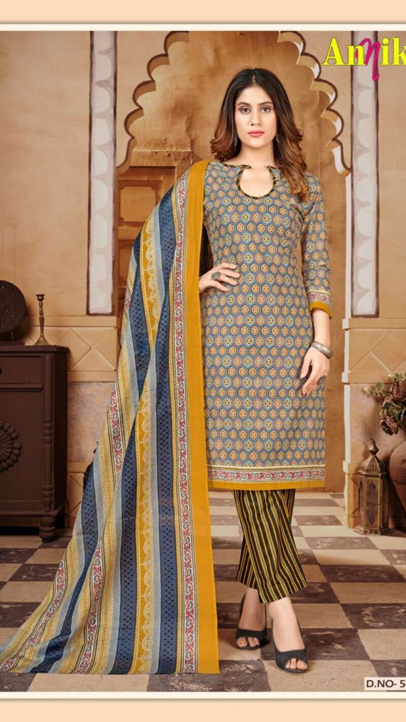 Annika Vol 5 Ganesha Wholesale Cotton Dress Material
