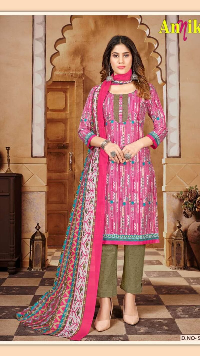 Annika Vol 5 Ganesha Wholesale Cotton Dress Material
