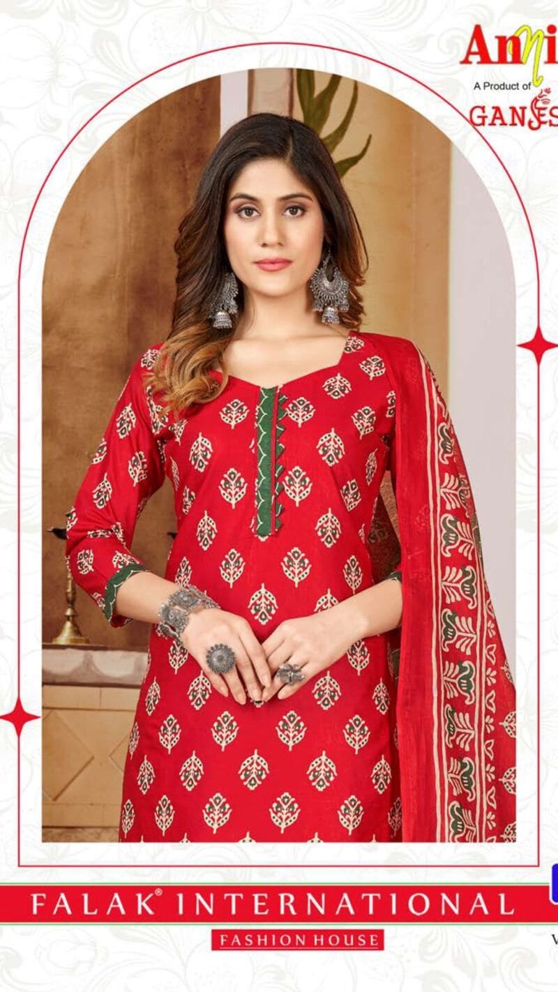Annika Vol 5 Ganesha Wholesale Cotton Dress Material