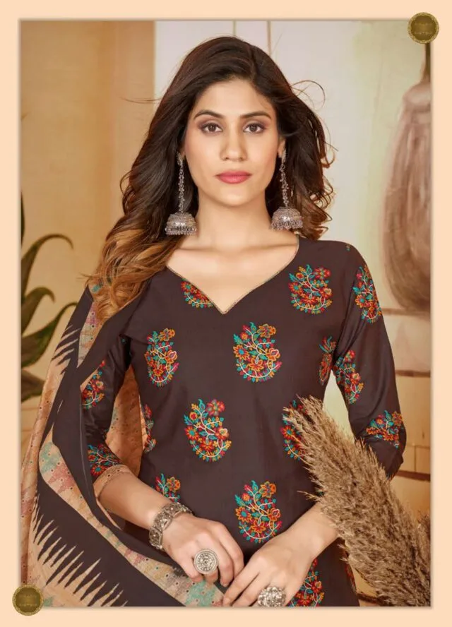 Annika Vol 5 Ganesha Wholesale Cotton Dress Material