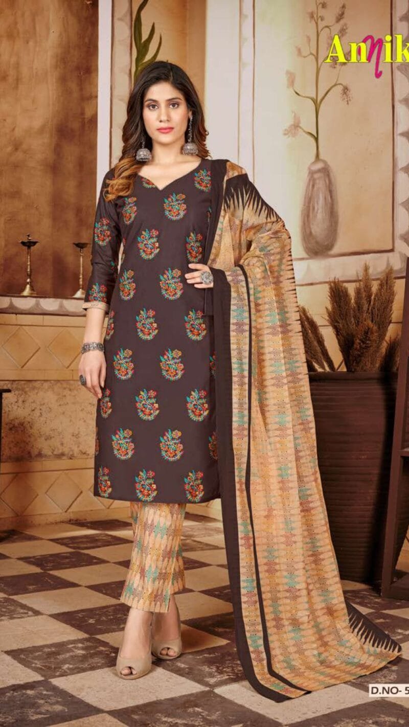 Annika Vol 5 Ganesha Wholesale Cotton Dress Material
