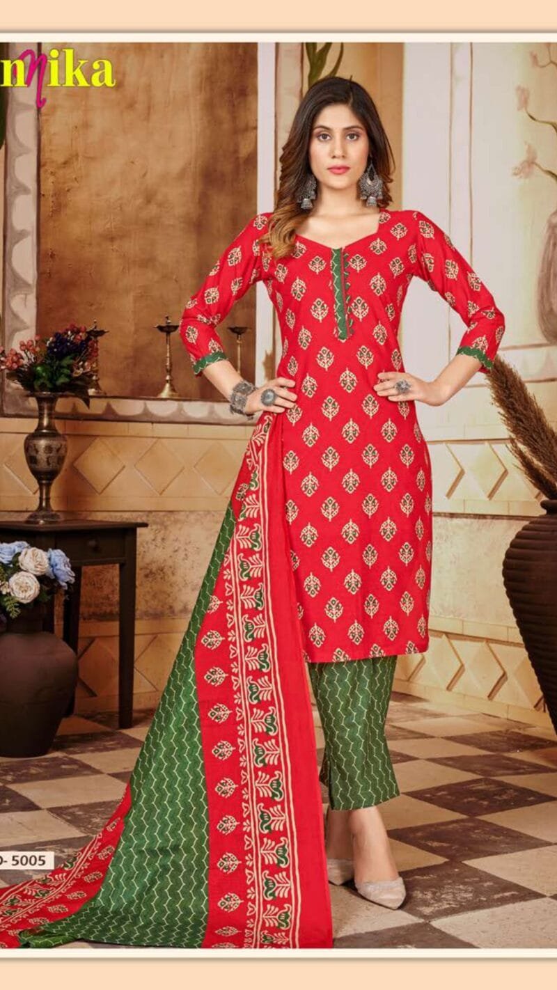 Annika Vol 5 Ganesha Wholesale Cotton Dress Material