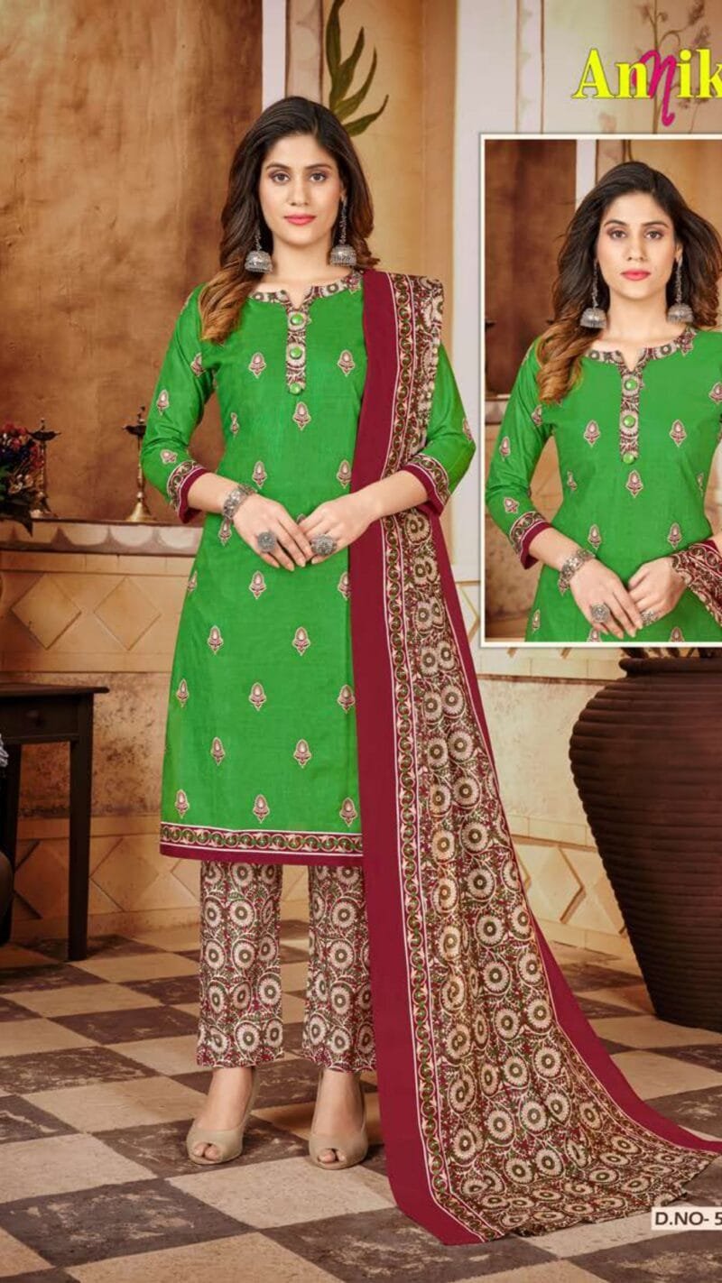 Annika Vol 5 Ganesha Wholesale Cotton Dress Material