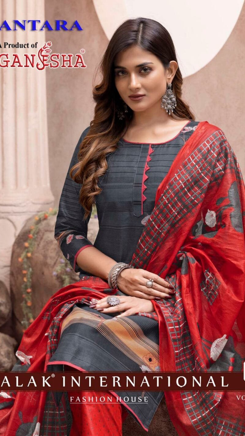 Antara Vol 2 Ganesha Wholesale Cotton Dress Material