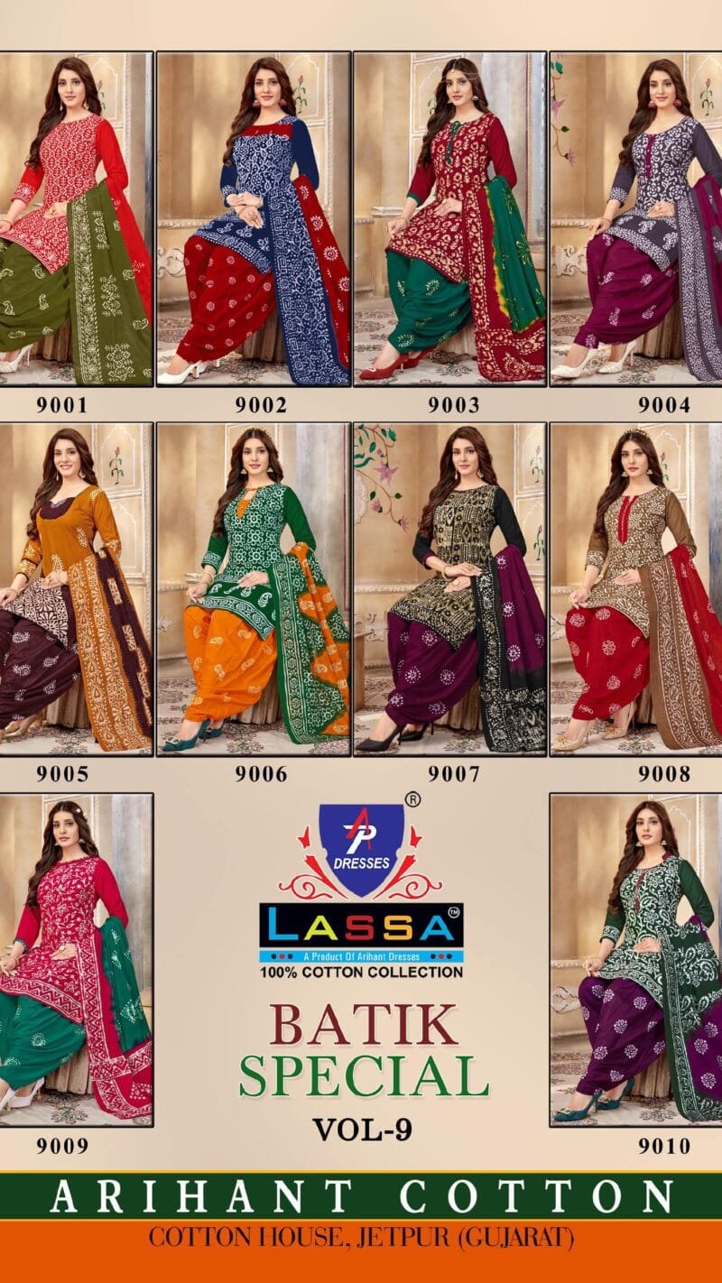 Ap Lassa Batik Special Vol 9 Wholesale Cotton Dress Material