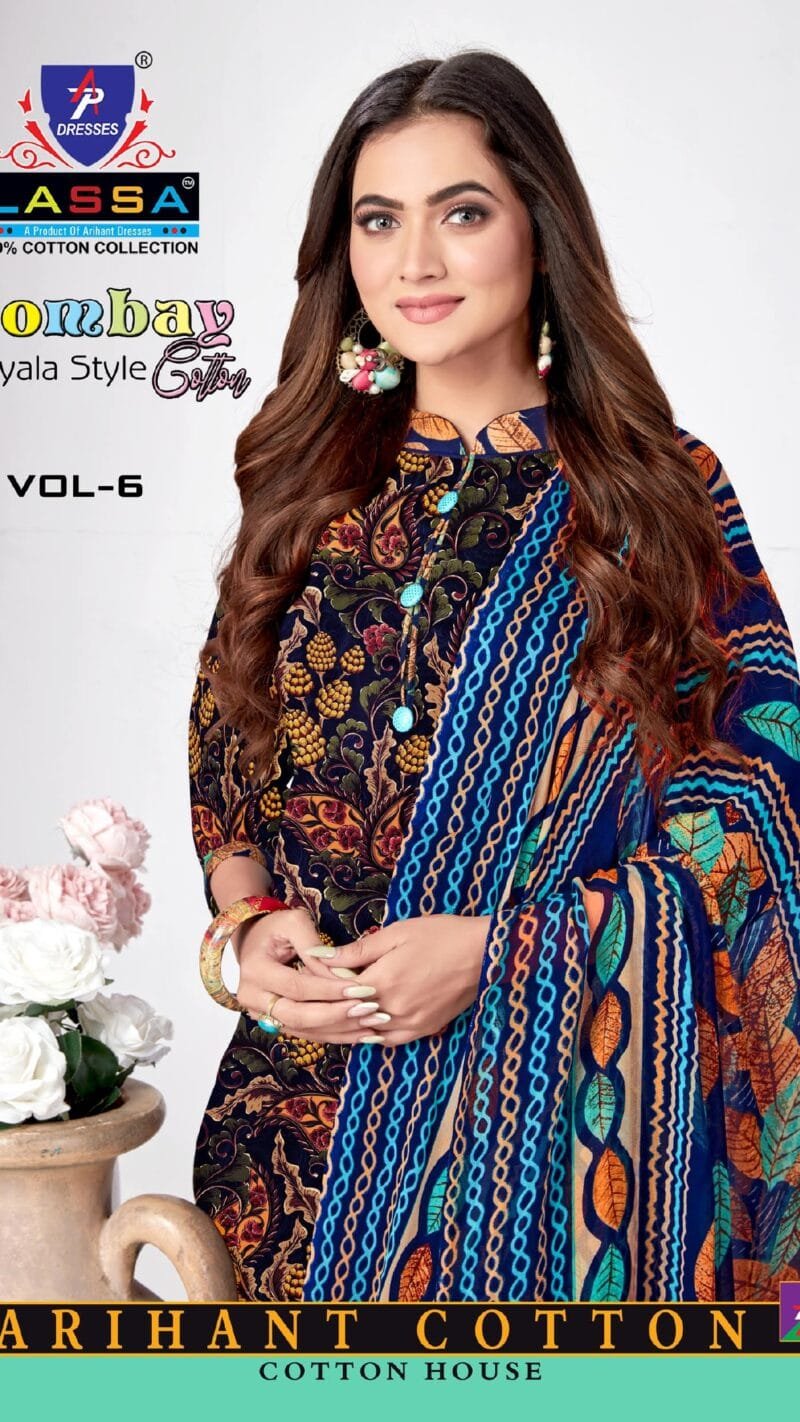 Ap Lassa Bombay Cotton Vol 6 Wholesale Cotton Dress Material