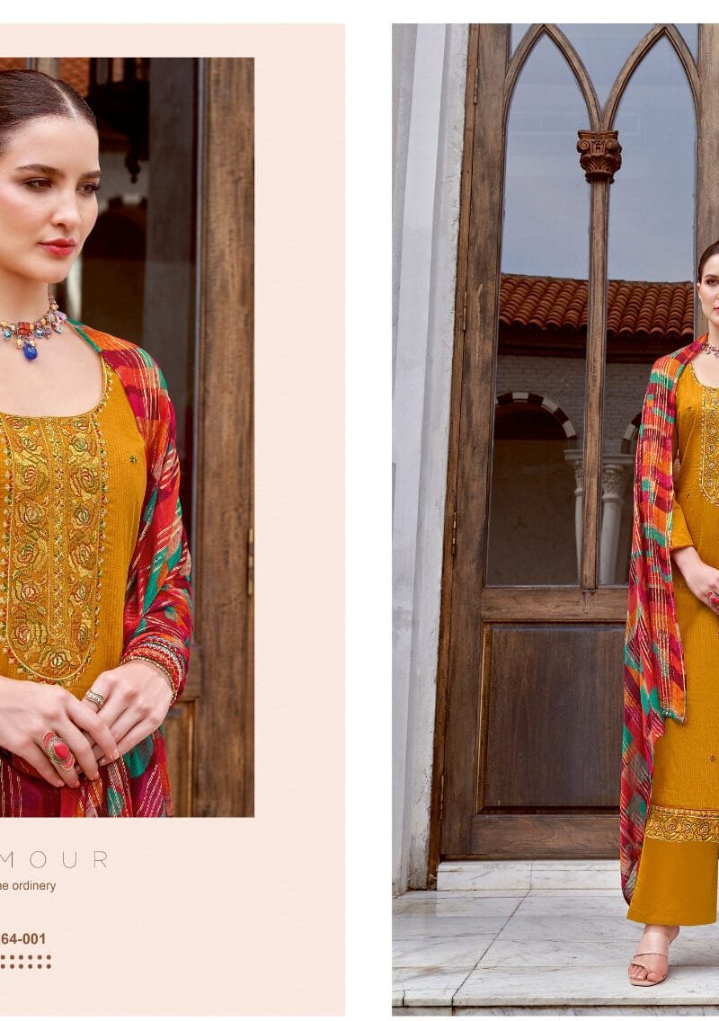 BAANI Vol 5 Alok Suit Pure Zam Negative Print With Fancy Embroidery