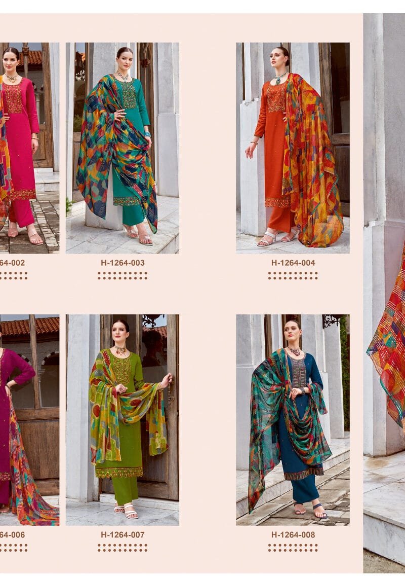 BAANI Vol 5 Alok Suit Pure Zam Negative Print With Fancy Embroidery
