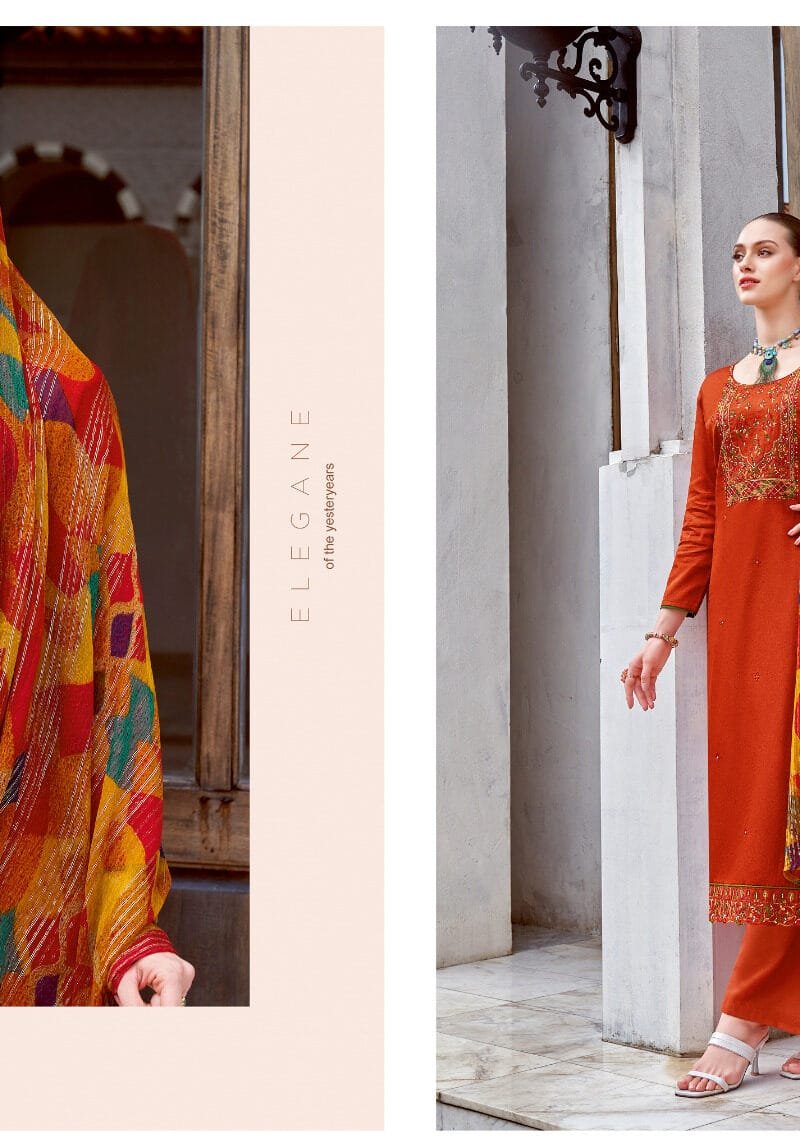 BAANI Vol 5 Alok Suit Pure Zam Negative Print With Fancy Embroidery