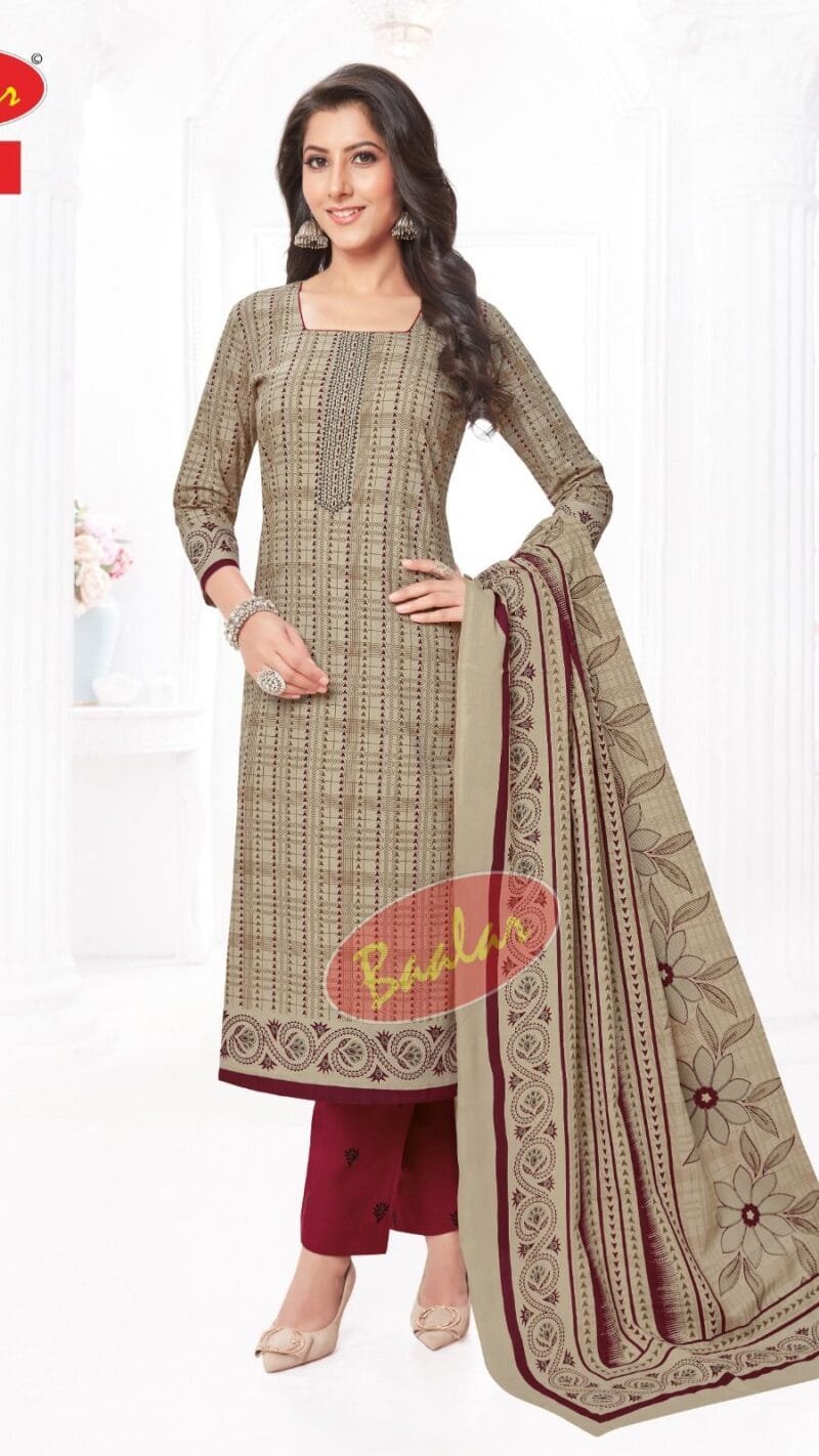 Baalar Zaara Vol 14 Wholesale Cotton Dress Material