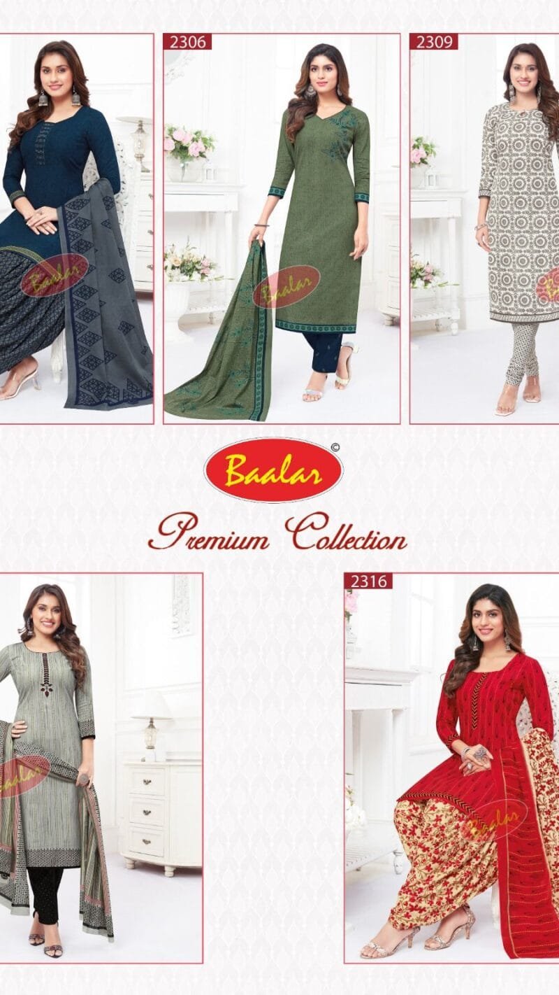 Baalar Zaara Vol 14 Wholesale Cotton Dress Material