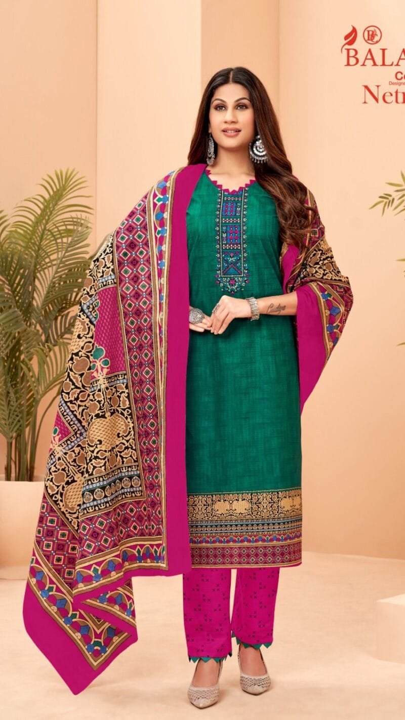 Balaji Netra Vol 2 Wholesale Cotton Dress Material