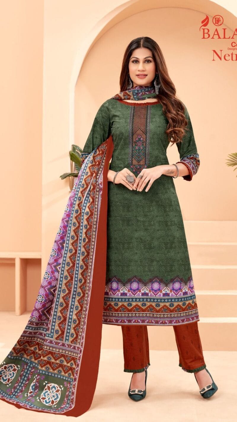 Balaji Netra Vol 2 Wholesale Cotton Dress Material