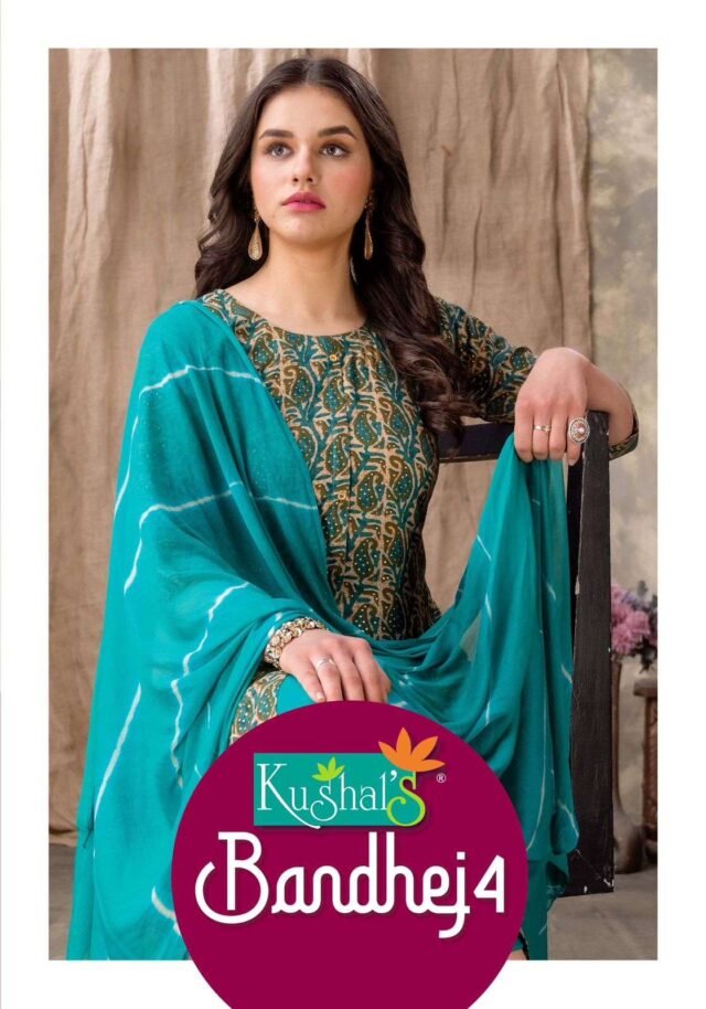 Bandhej Vol 4 Kushal Rayon Readymade Collection