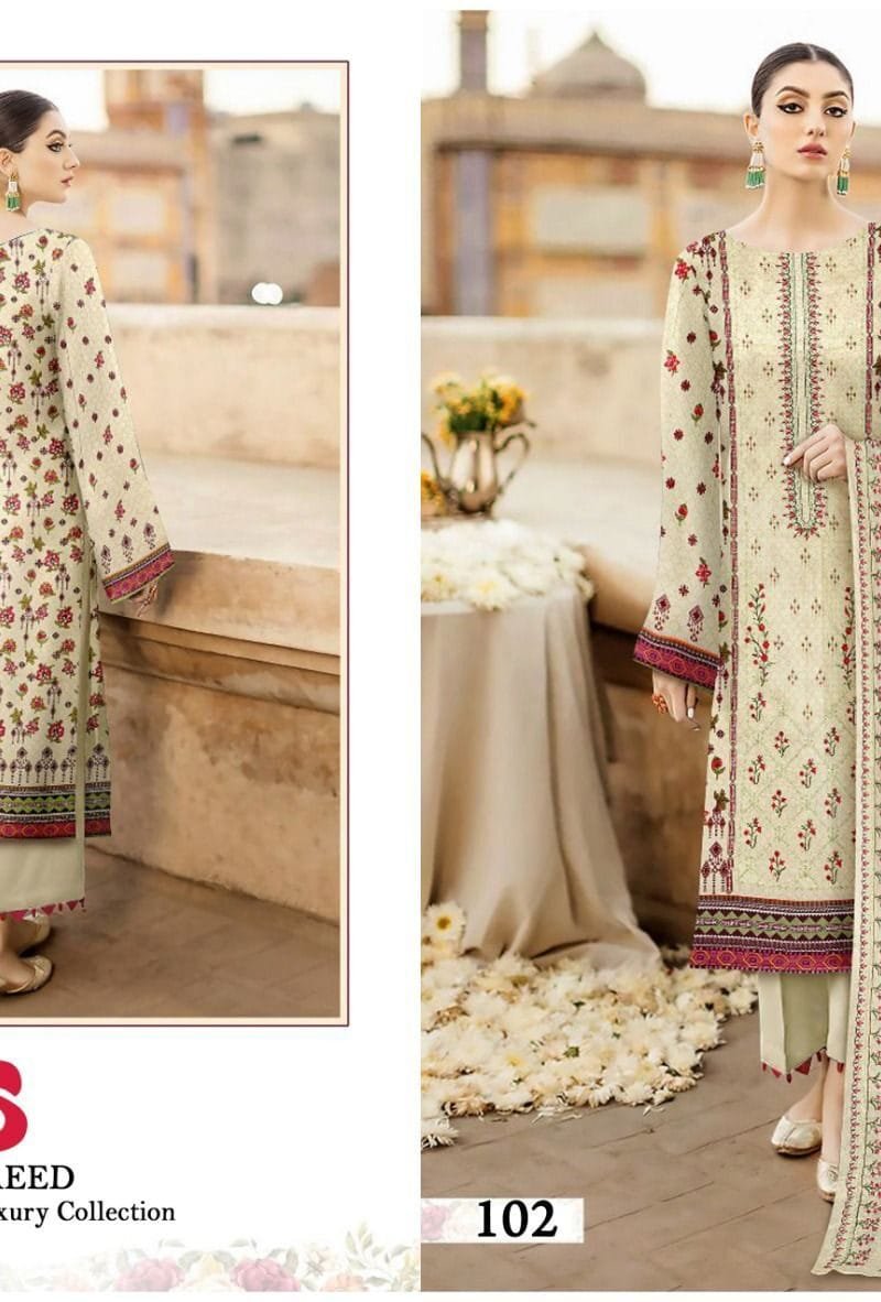 Bin Saeed Heavy Cotton Luxury Collection Jade Pure Heavy Lawn Cotton