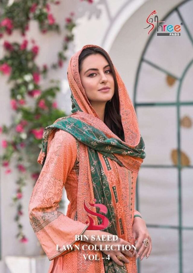 Bin Saeed Lawn Collection Vol 4 Shree Fab