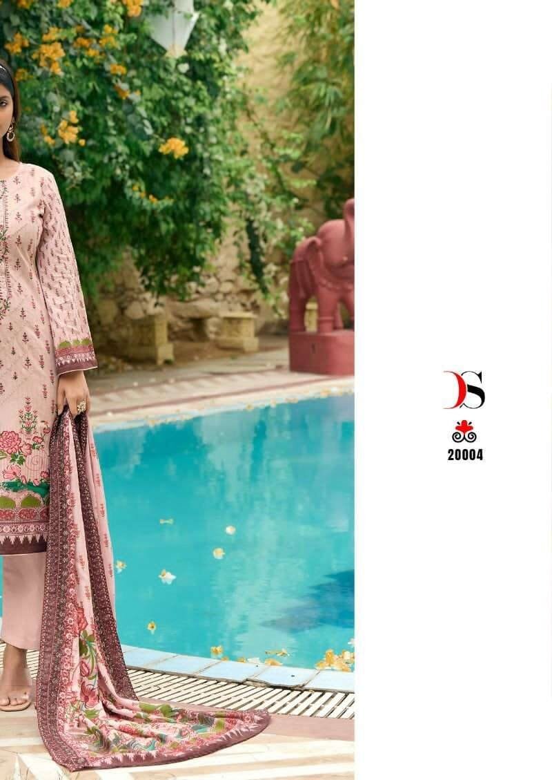 Bin Saeed Lawn Vol 2 Deepsy Suits Pure Cotton With Self Embroidery