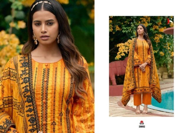 Bin Saeed Lawn Vol 2 Deepsy Suits Pure Cotton With Self Embroidery