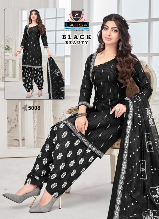 Black Beauty Vol 5 Lassa Wholesale Cotton Dress Material