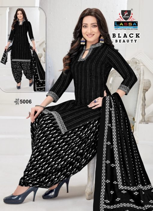 Black Beauty Vol 5 Lassa Wholesale Cotton Dress Material