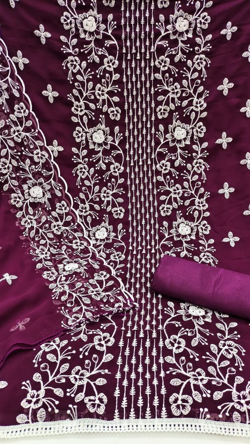 Buy Georgette Work Exclusive Dress Material Suit For Women