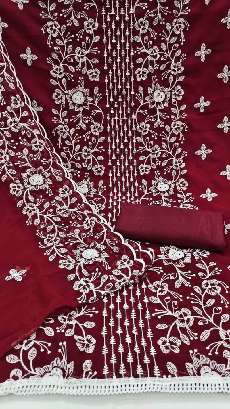 Buy Georgette Work Exclusive Dress Material Suit For Women