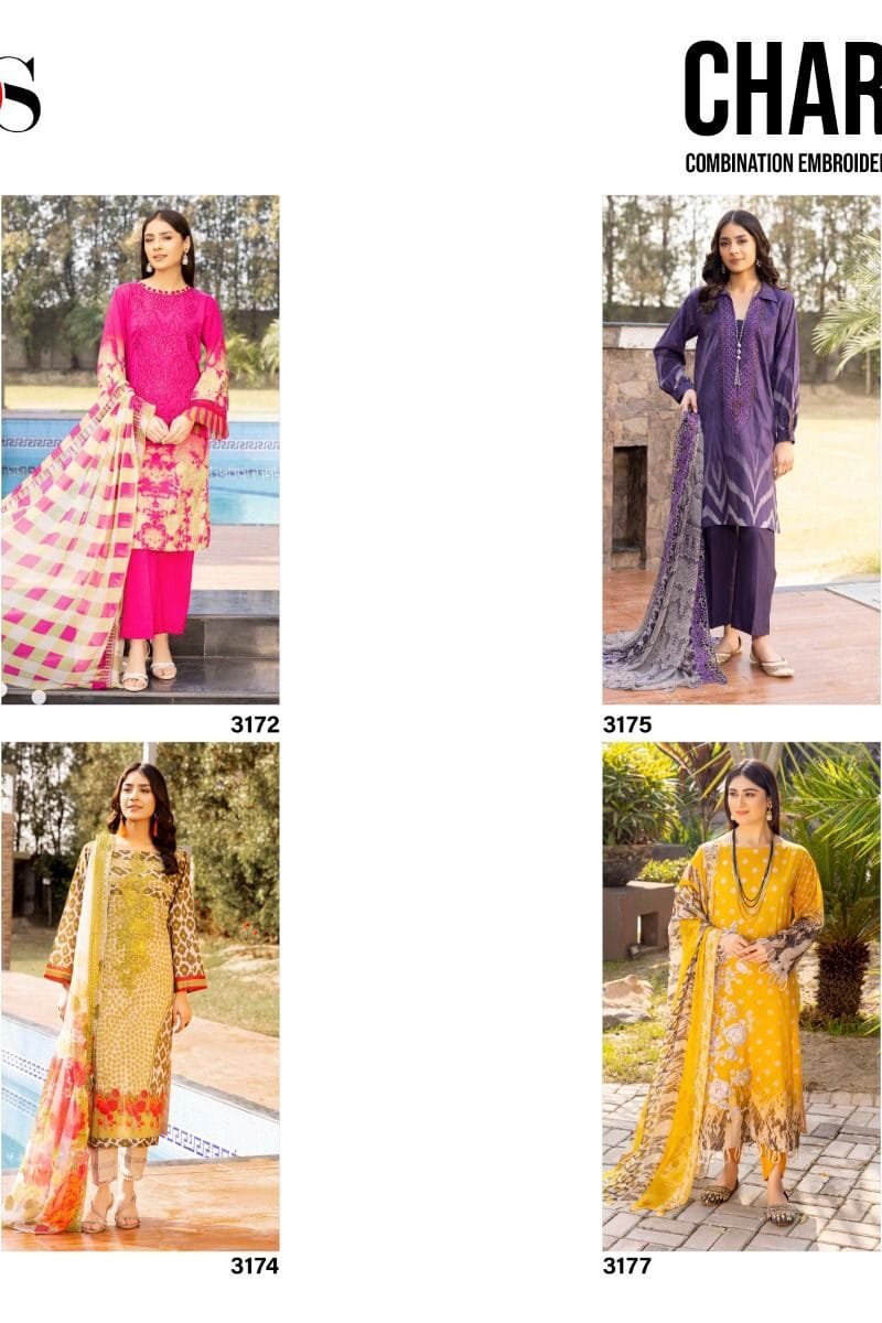Charizma Combination Embroidered Dupatta Deepsy