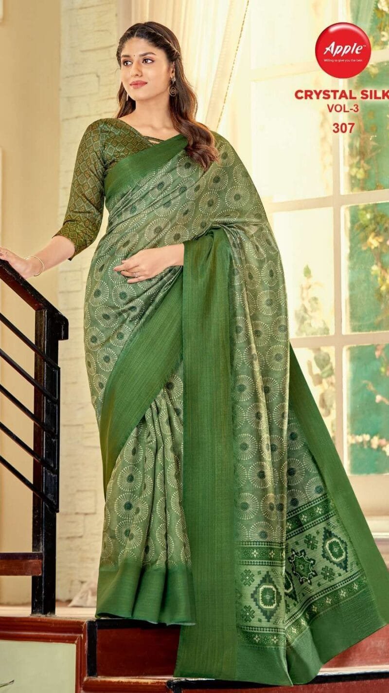 Crystal Silk Vol 3 Apple Wholesale Sarees