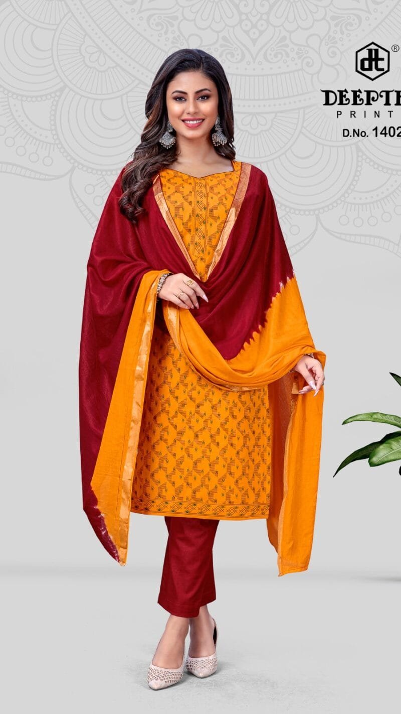 Deeptex Tradition Vol 14 Wholesale Cotton Dress Material