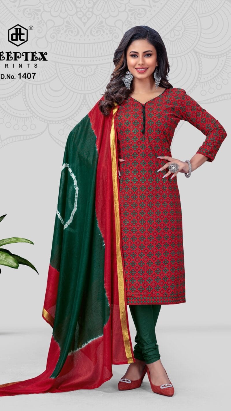 Deeptex Tradition Vol 14 Wholesale Cotton Dress Material