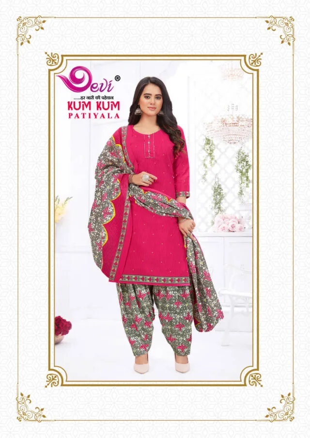 Devi KumKum Vol 8 Readymade Cotton Suits
