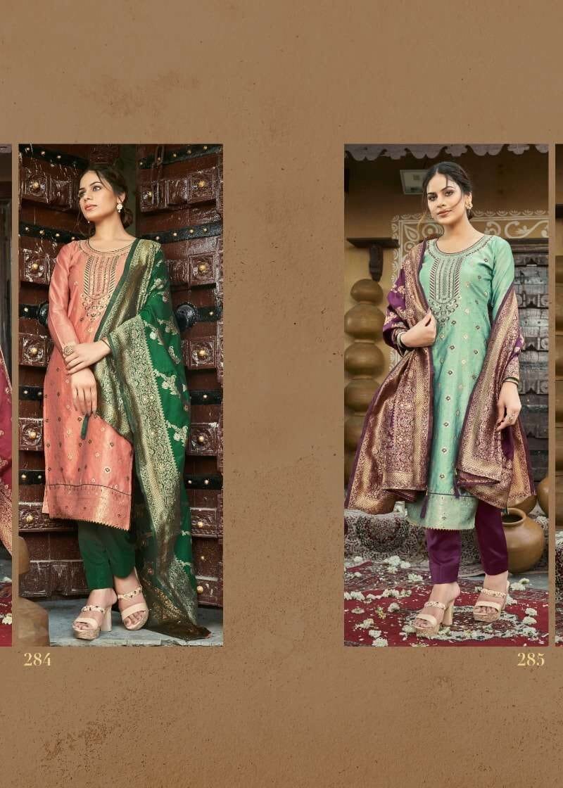 Ekanj Pc Banaras Vol 1 Banarasi Silk Wholesale Dress Material
