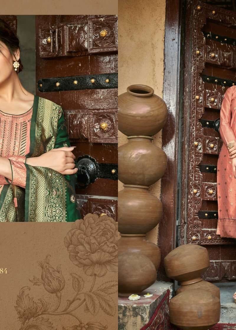 Ekanj Pc Banaras Vol 1 Banarasi Silk Wholesale Dress Material
