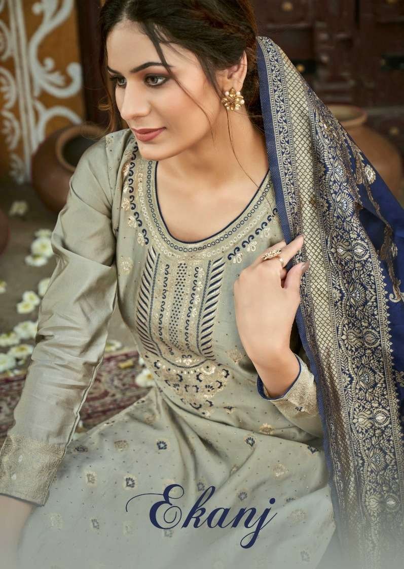 Beautiful Banaras Silk Dress Material With Price/ Rich look Banarasi Salwar  Suits - YouTube
