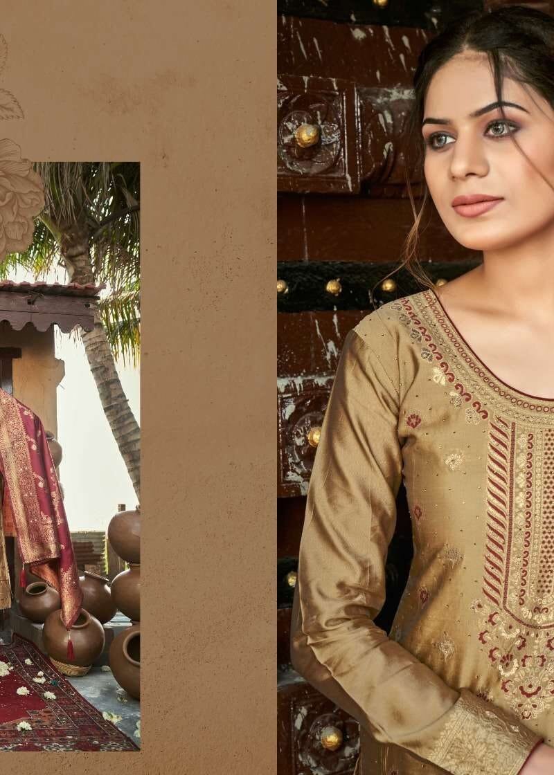 Ekanj Pc Banaras Vol 1 Banarasi Silk Wholesale Dress Material