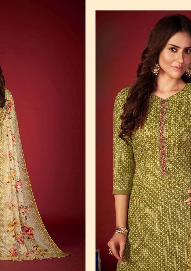 Falak Sargam Wholesale Pure Jam Silk Dress Material