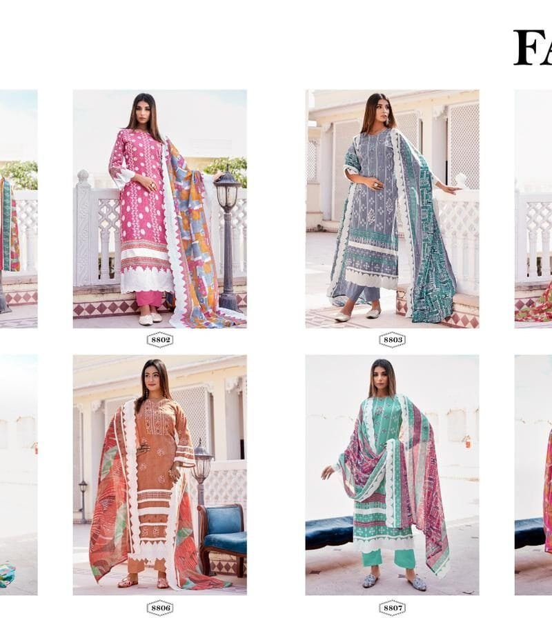 Falak Vol 7 Tanishk Fashion Pure Cotton Print Mal Mal Dupatta