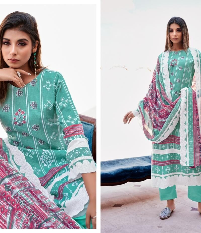 Falak Vol 7 Tanishk Fashion Pure Cotton Print Mal Mal Dupatta