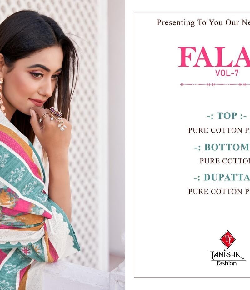 Falak Vol 7 Tanishk Fashion Pure Cotton Print Mal Mal Dupatta