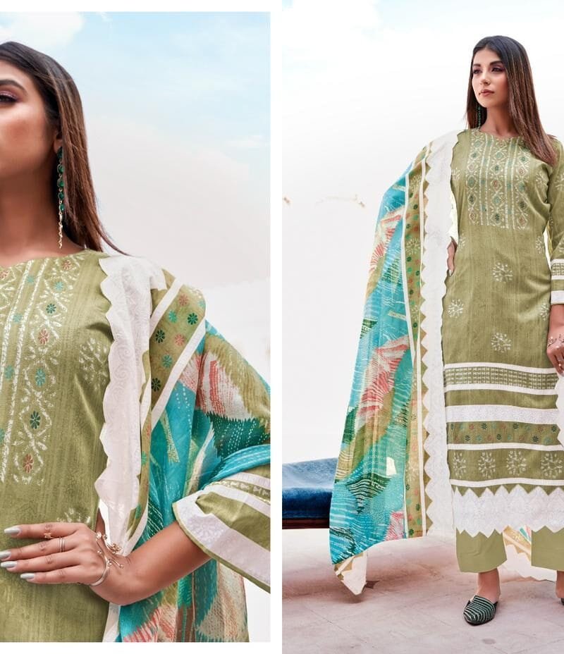 Falak Vol 7 Tanishk Fashion Pure Cotton Print Mal Mal Dupatta
