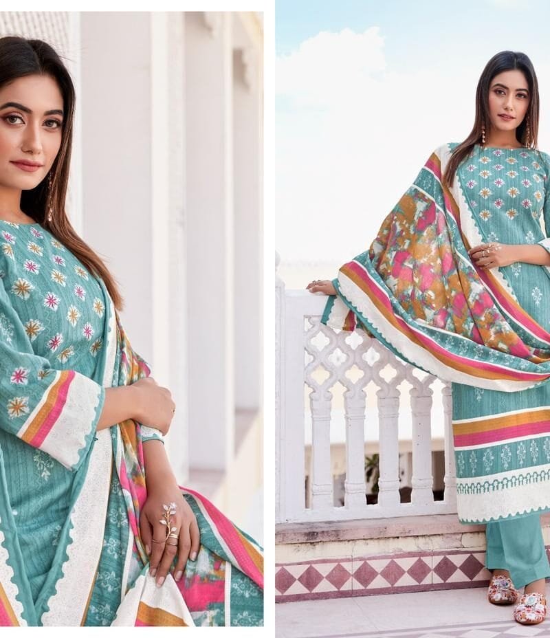 Falak Vol 7 Tanishk Fashion Pure Cotton Print Mal Mal Dupatta