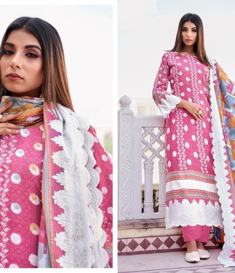 Falak Vol 7 Tanishk Fashion Pure Cotton Print Mal Mal Dupatta