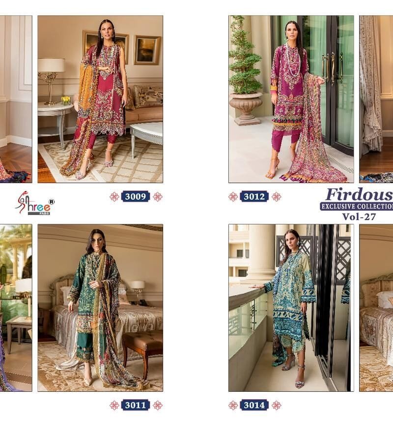 Firdous Exclusive Collection Vol 27 Shree Fabs