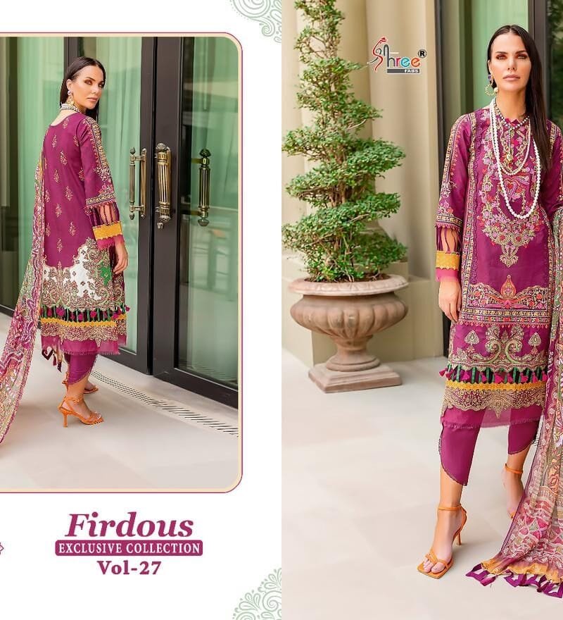 Firdous Exclusive Collection Vol 27 Shree Fabs