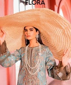 Firouds Flora Deepsy Pure Cotton With Heavy Patch Embroidery