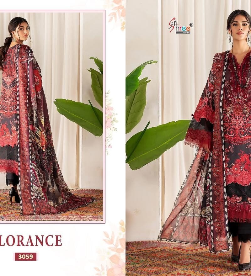 Florance Pure Cotton Print With Heavy Embroidered Pakistani Salwar Suits