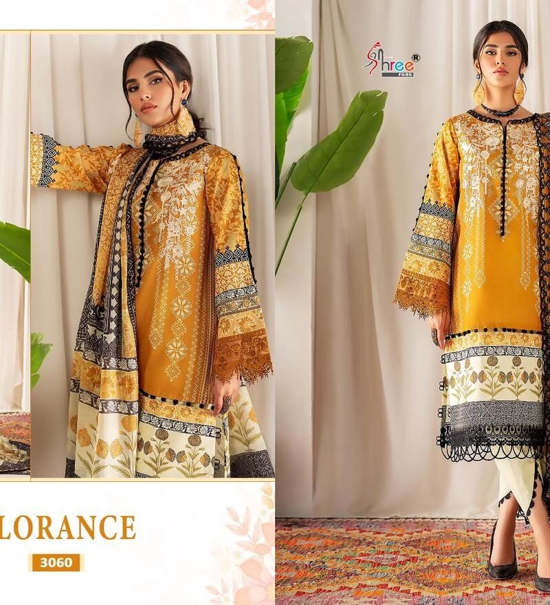 Florance Pure Cotton Print With Heavy Embroidered Pakistani Salwar Suits