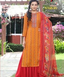 Floreon Nargis Rayon Cotton with Fancy Embroidery