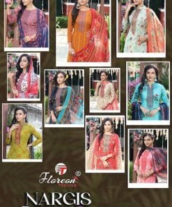 Floreon Nargis Rayon Cotton with Fancy Embroidery